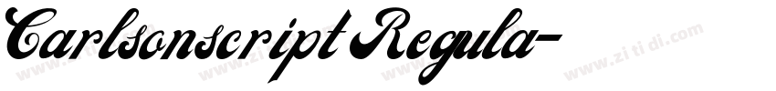 Carlsonscript Regula字体转换 Carlsonscript Regula字体转换